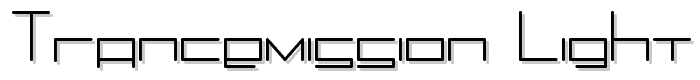 Trancemission Light font
